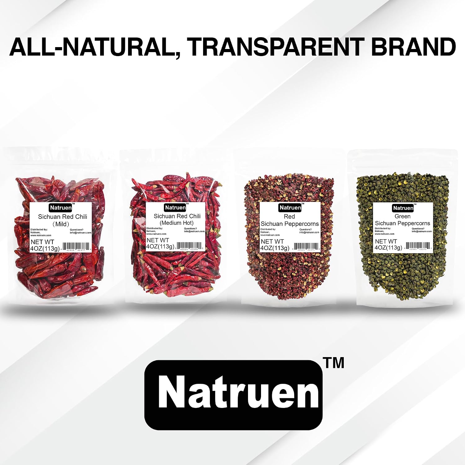 Thumbnail 6 de Natruen Dried Sichuan Red Chili Pods, 4 oz, Medium-Hot Whole Chilies