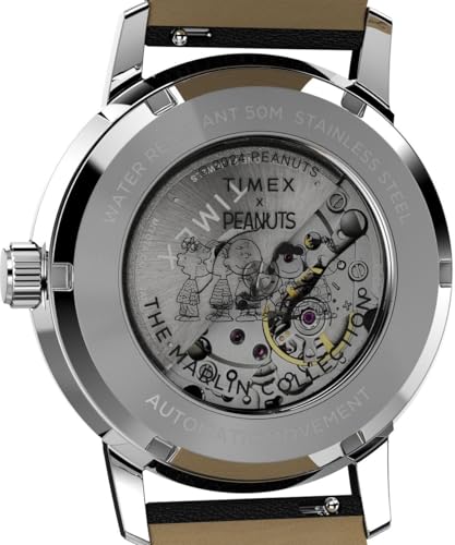 Thumbnail 4 de Timex Peanuts x Marlin Saxophonist Automatic TW2W68800 – Orologio uomo 40 mm in acciaio inox, cassa e cinturino in nero