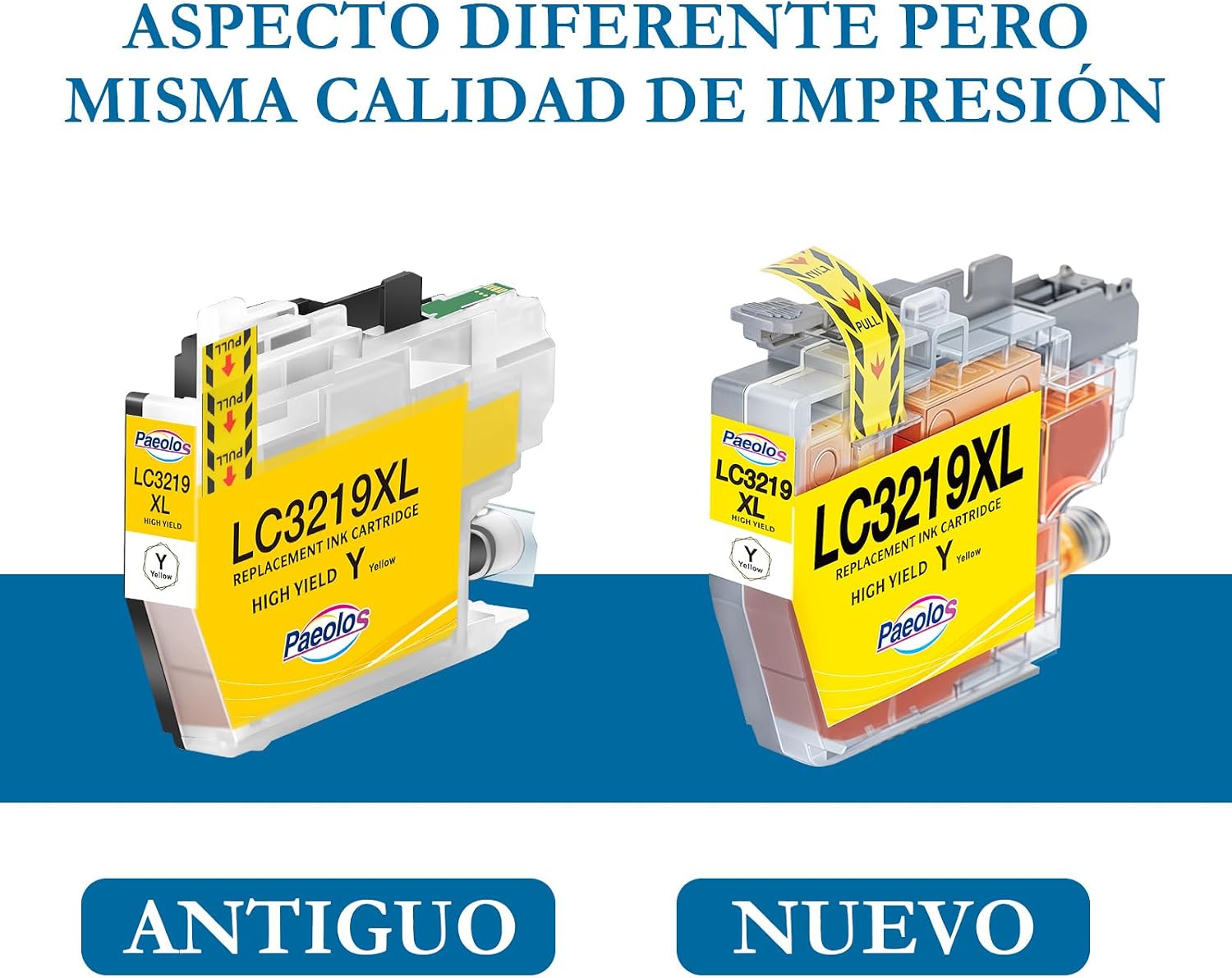 Detalle 2 de Paeolos LC3219XL Tinta Compatible Brother 🖊
