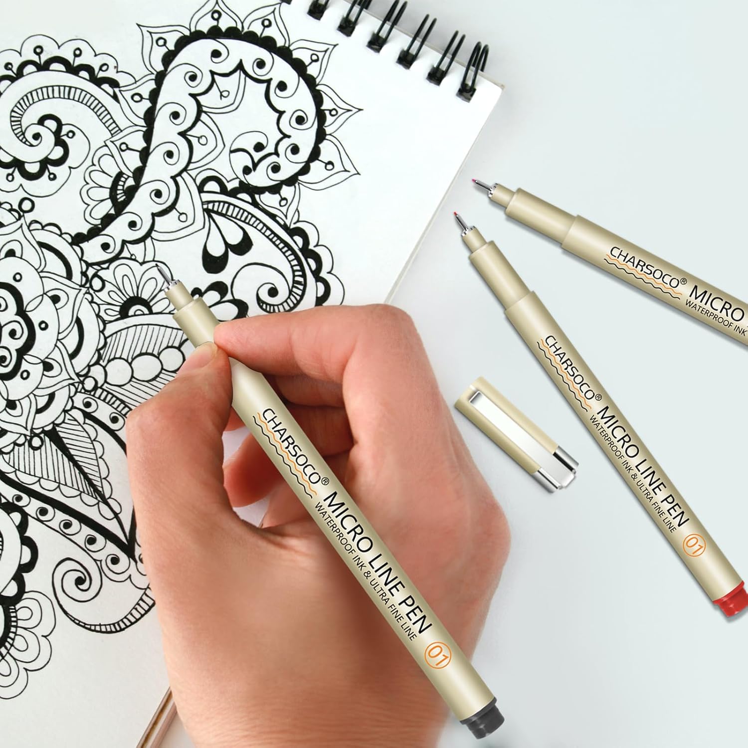 Thumbnail 3 de CHARSOCO Micro Pen: 12‑Colour Fine Point Fineliners with 0.25mm tips