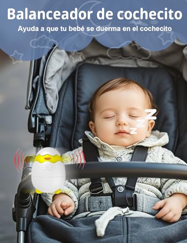 Detalle 2 de Robofun Baby Rocker columpio para cochecito con temporizador (30-60-90 min) y 5 niveles de intensidad