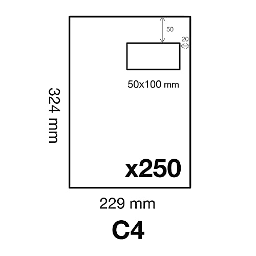 Thumbnail 1 de Clairefontaine 10250C – Pochettes blanches C4 ⚙️