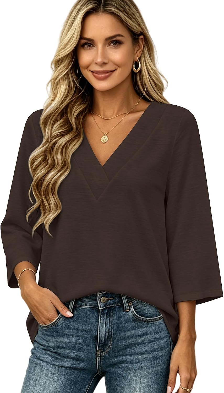 Thumbnail 4 de KK-Nature Women's V-Neck Top