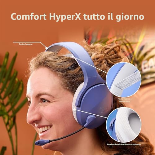 Detalle de HyperX Cloud Jet: cuffie wireless dual 2,4 GHz e Bluetooth per PC, Mac e console