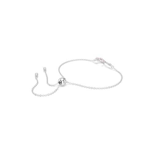 Detalle de Swarovski Bracelet Hyperbola, Cœur et infini – Rose, Métal rhodié