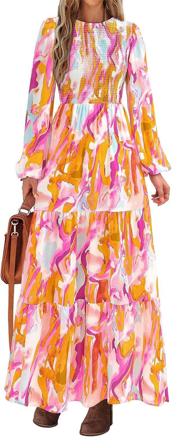 Thumbnail 4 de PRETTYGARDEN Women’s Floral Maxi Dress 2026