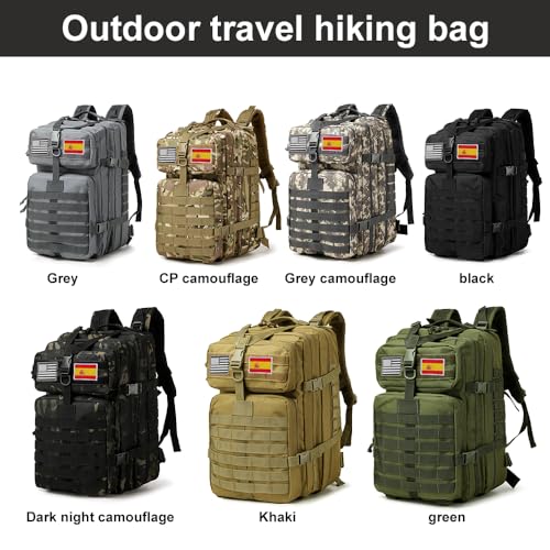 Thumbnail 6 de smallrun Mochilas Tácticas Militares 45L (MOLLE) impermeable de 5 compartimentos