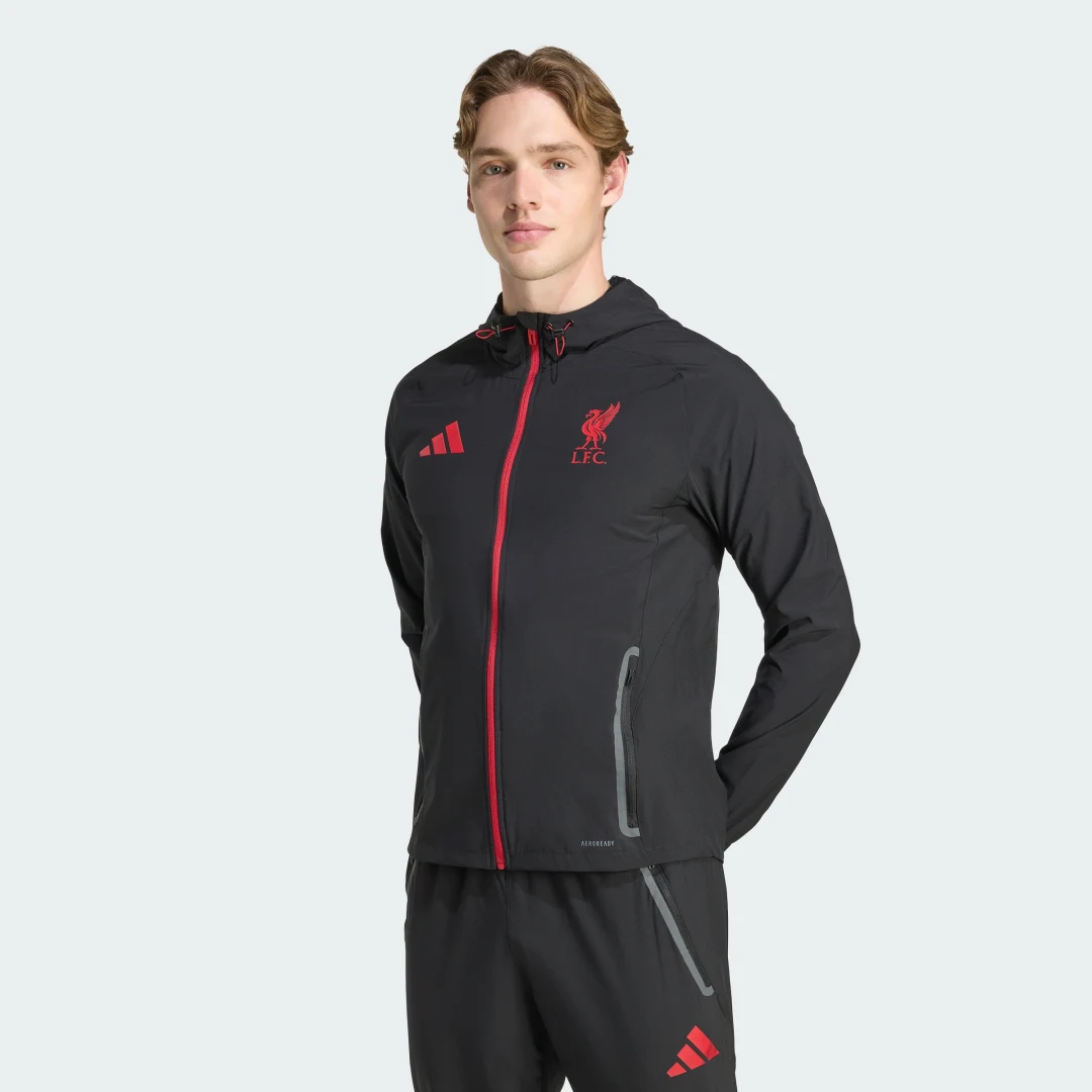 Detalle de Chaqueta Liverpool FC Tiro 25 Competition Vis Tech Travel de Adidas