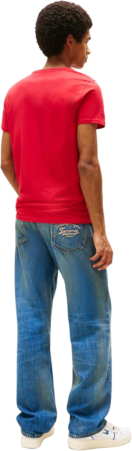 Thumbnail 1 de Tommy Jeans Camiseta Slim Fit Manga Corta ❤️ Rose Red XS