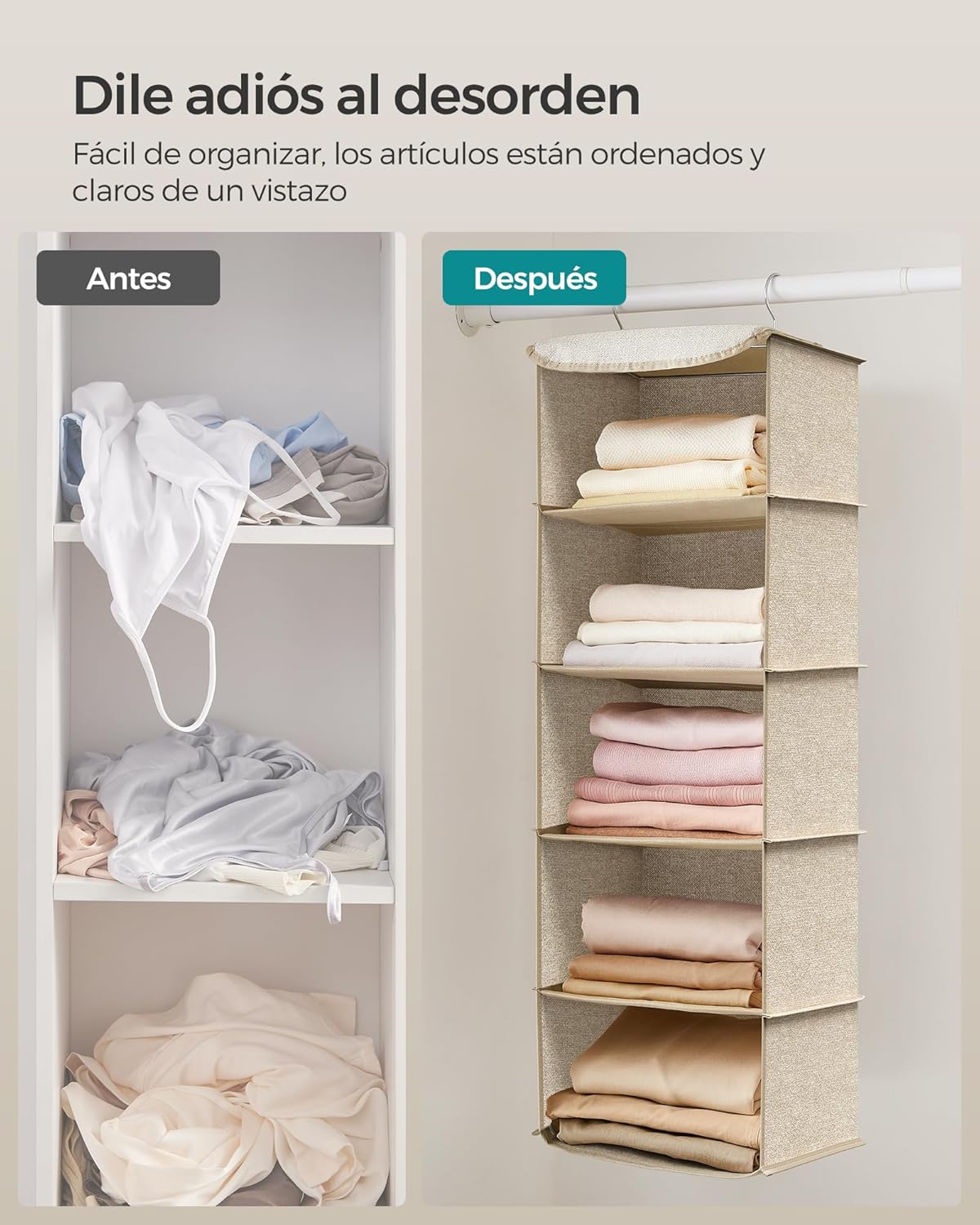 Thumbnail 7 de SONGMICS Juego de 2 Bolsa Colgante para Armario