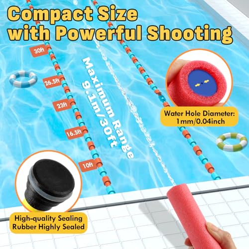 Thumbnail 4 de Lehoo Castle Pistola de Agua 16PCS: Pistolas de Espuma EVA con Alcance de 9,1 m para Playa y Piscina