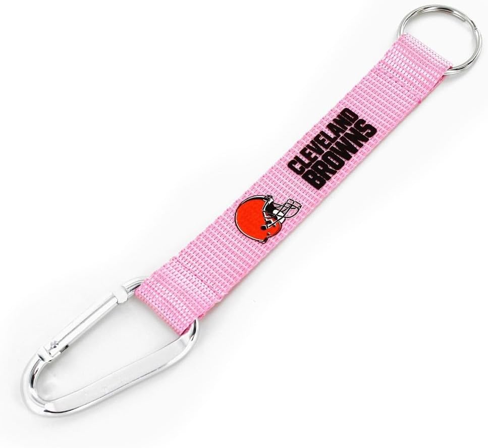 Detalle de Aminco NFL Unisex Carabiner Lanyard Keychain with Enclosed Split Ring