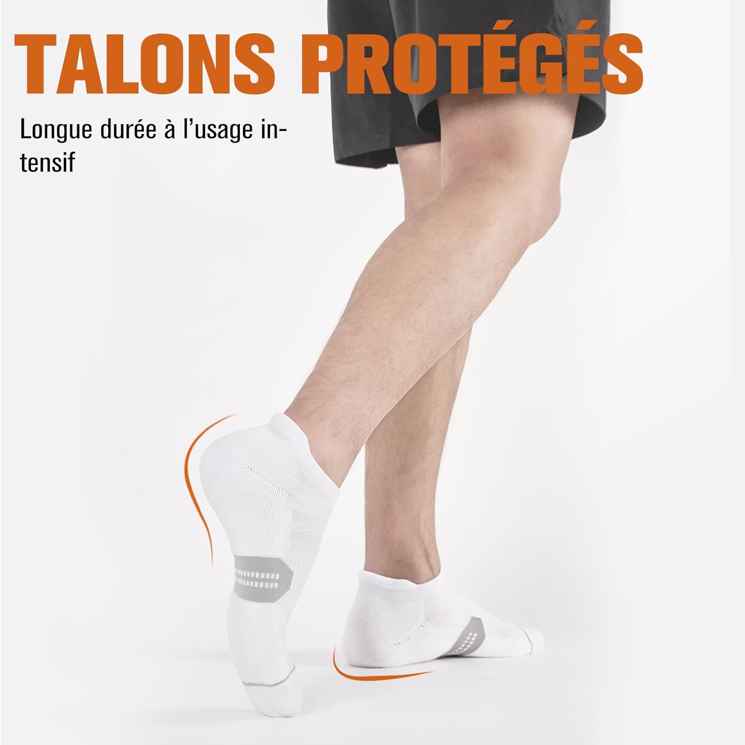 Thumbnail 5 de Niorasen Calzini sportivi unisex corti traspiranti in cotone (6 paia) bianco e nero