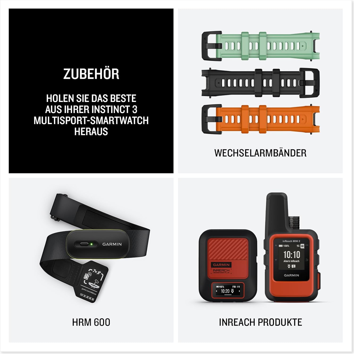 Thumbnail 5 de Garmin Instinct 3 45mm Solar – GPS-Multisport-Smartwatch mit Navigationsfunktionen