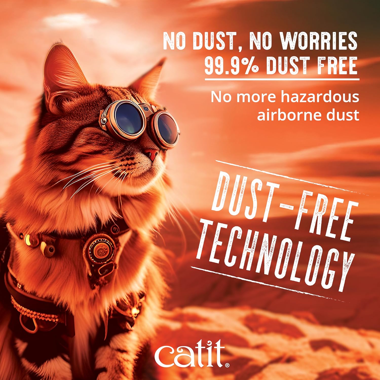 Detalle 2 de Catit Go Natural! Katzenstreu parfumfrei, klumpend aus Erbsenschalen – 2 x 2,8 kg
