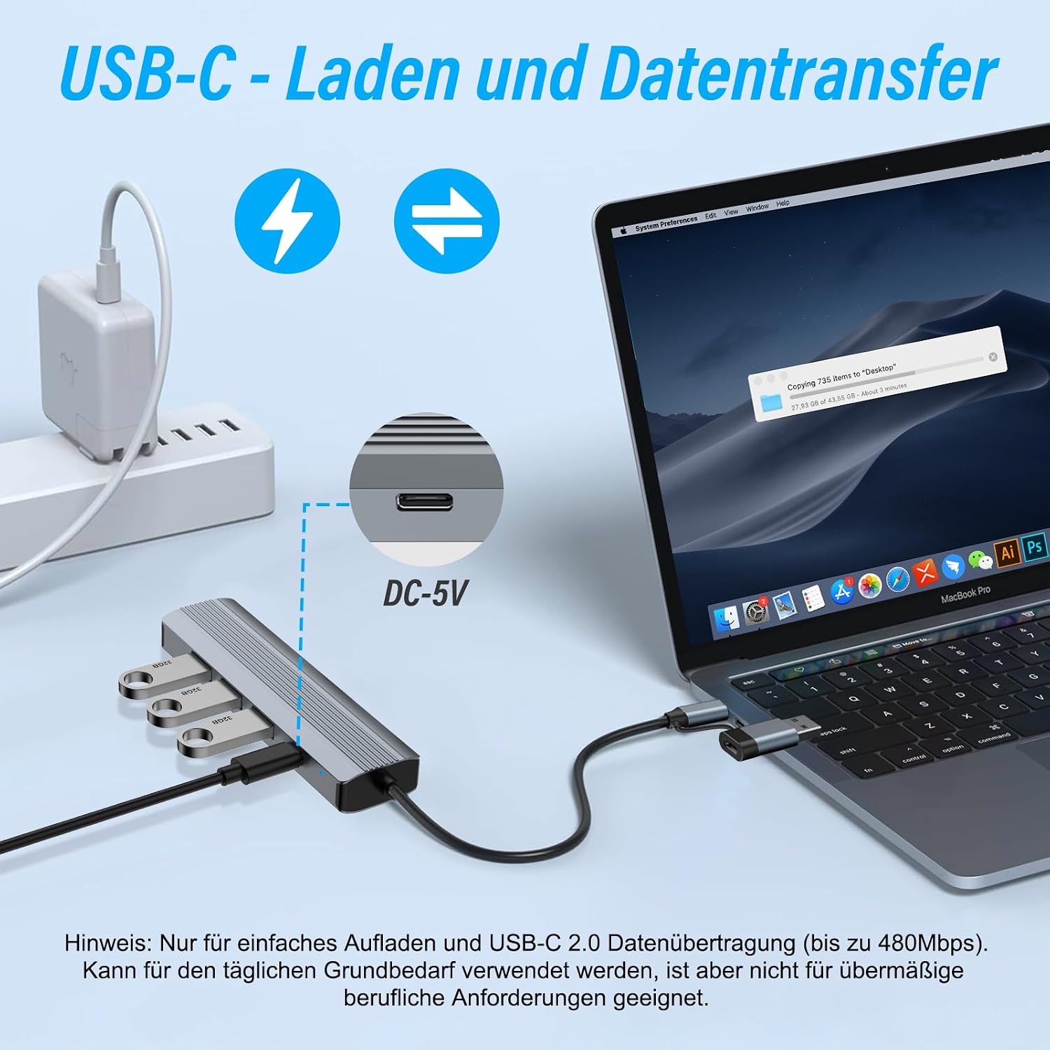 Thumbnail 5 de USB-LAN Adapter mit Gigabit Ethernet 1.000 Mbit/s