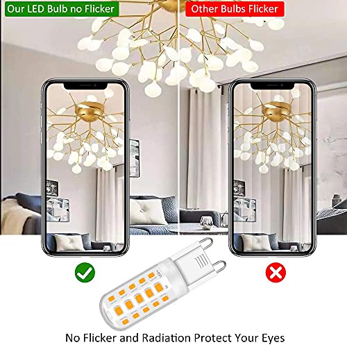 Detalle de Tailcas Ampoule LED G9 (12 pièces) 3000K – 500 lm – 5W équivalent 50W Halogène, non dimmable