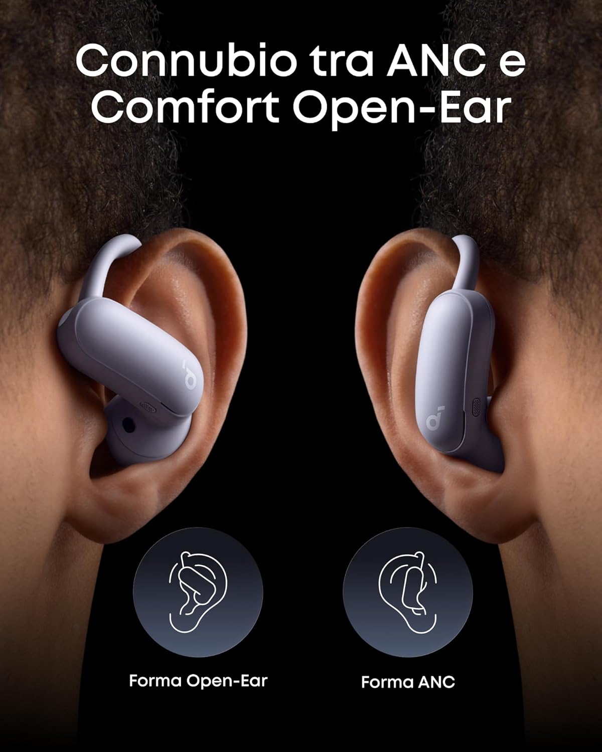Thumbnail 1 de Soundcore AeroFit 2 Pro by Anker: auricolari open-ear con ANC e ganci regolabili, ricarica wireless