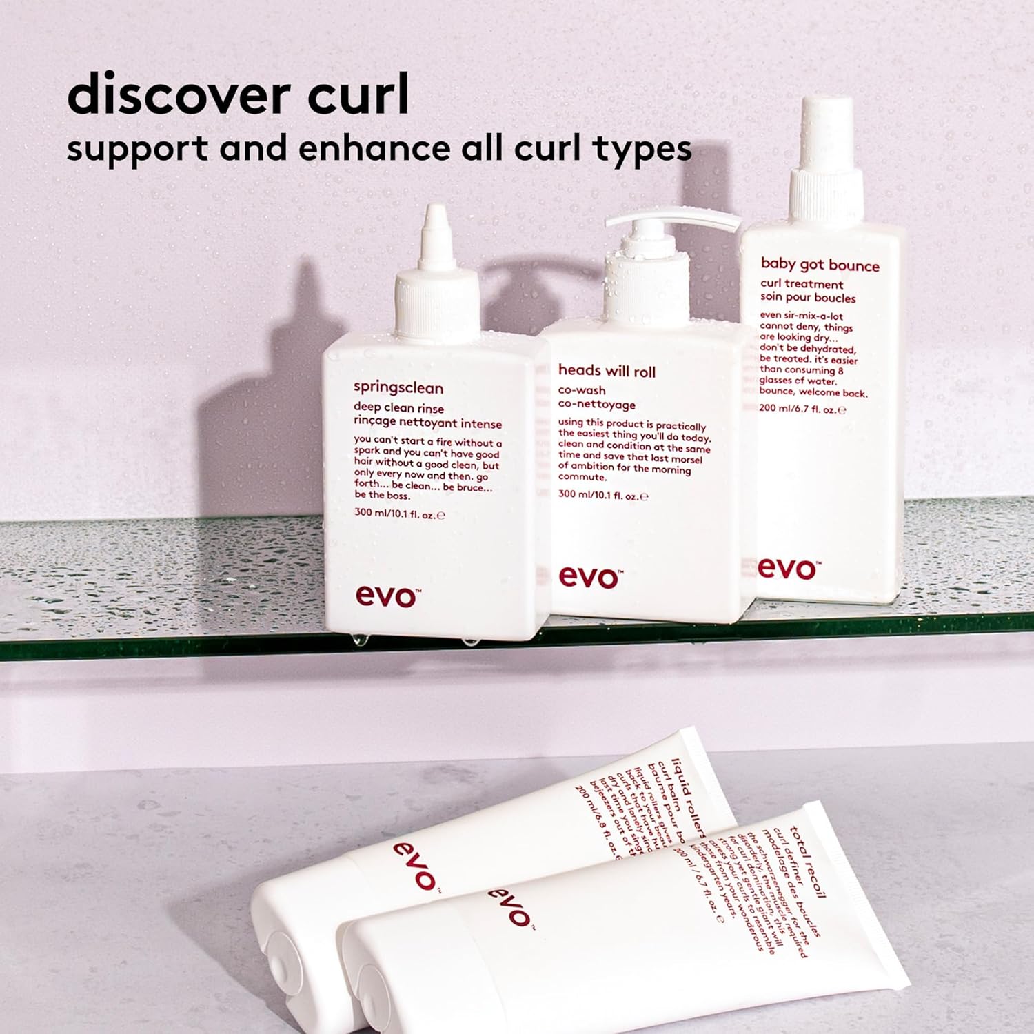 Detalle 2 de Evo Liquid Rollers Curl Balm: Lightweight, Buildable Curl Definition and Frizz Protection