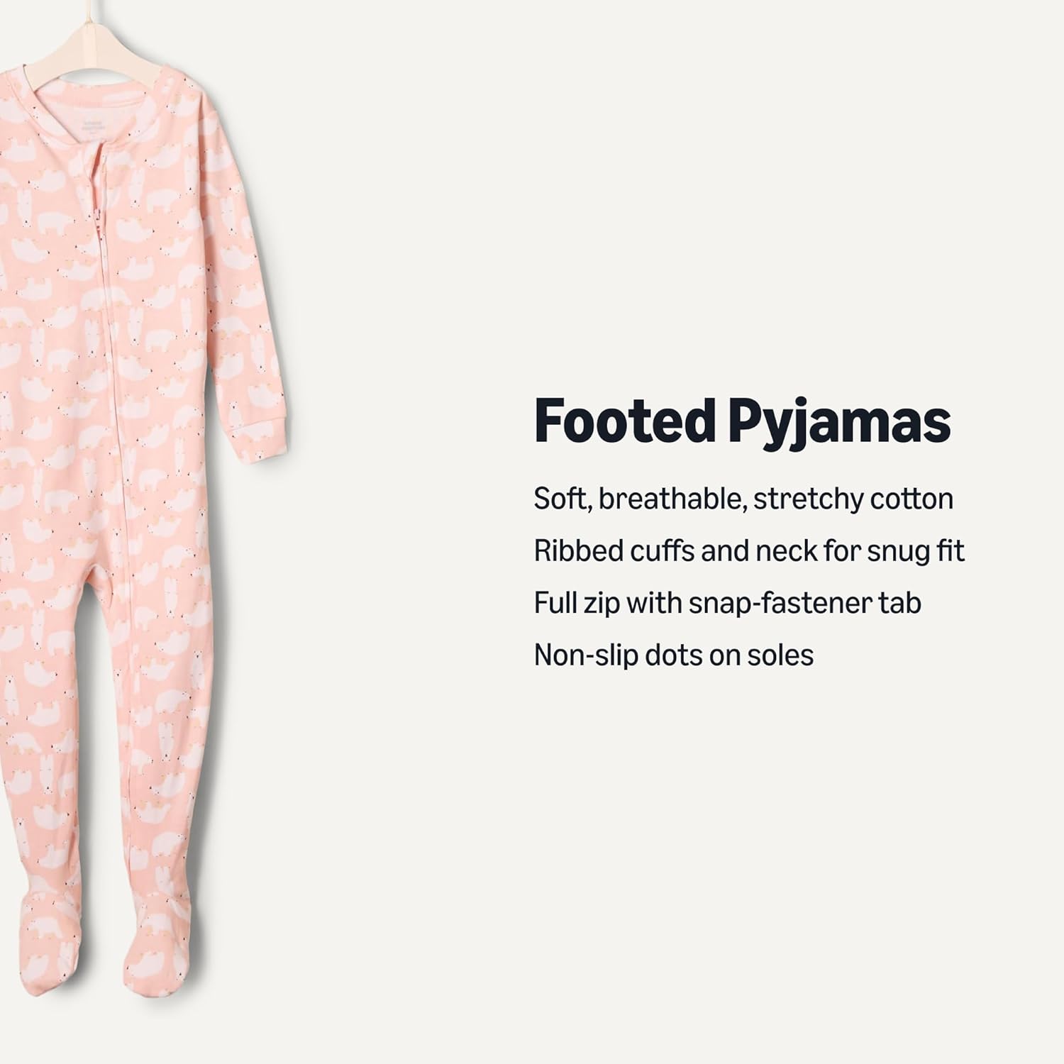 Thumbnail 2 de Amazon Essentials x Sofia Grainge Unisex Toddlers and Babies’ Snug-Fit Cotton Footed Pyjamas, Pack of 2