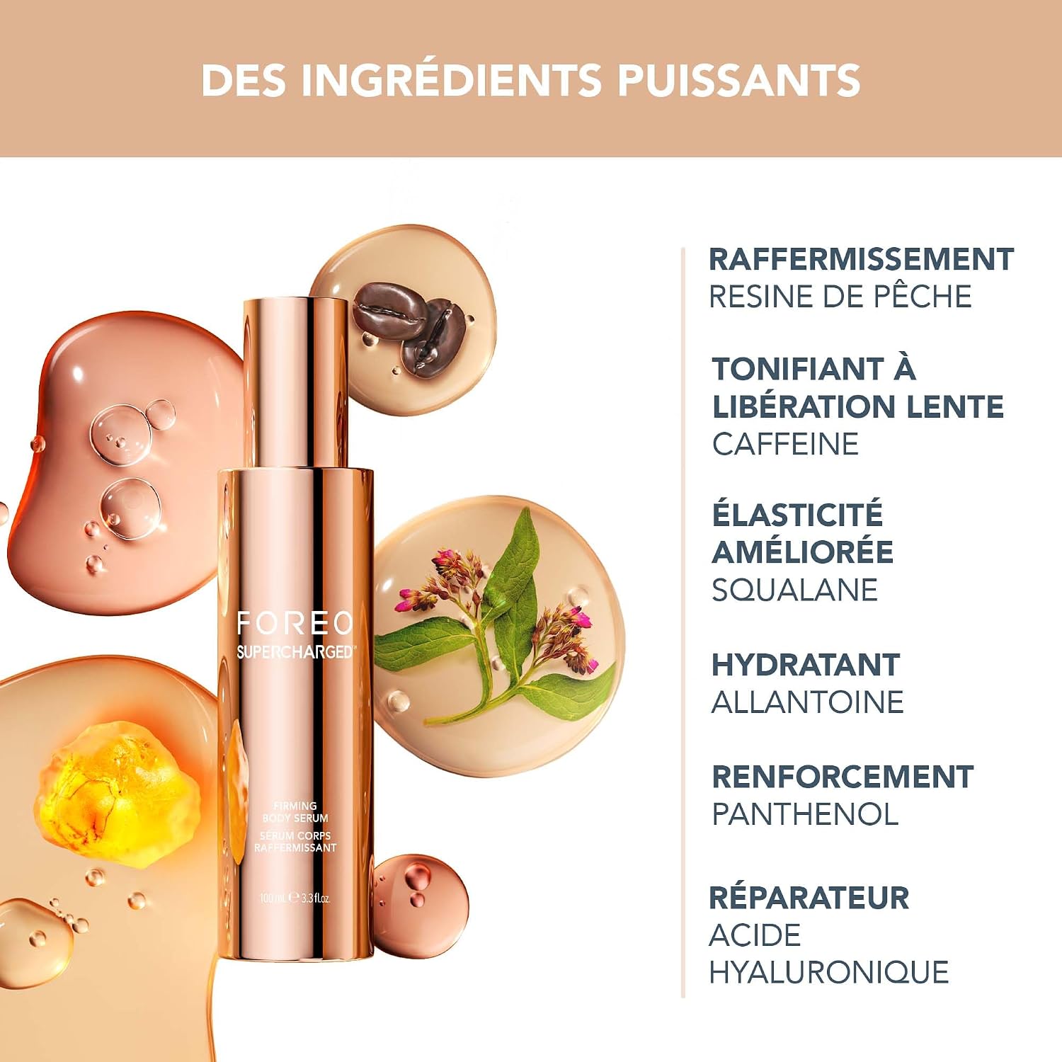Detalle de Sérum raffermissant corps FOREO SUPERCHARGED 100 ml – Confort, fermeté et anti-cellulite