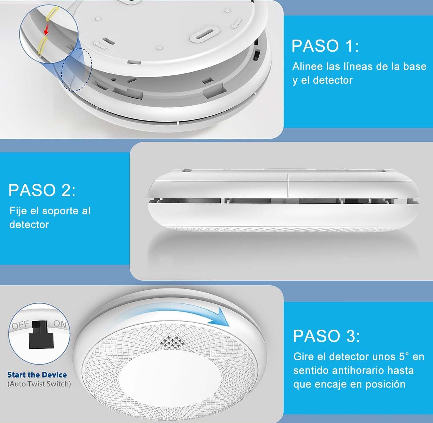 Thumbnail 6 de Detector de Humo Inteligente Wi‑Fi 3 piezas