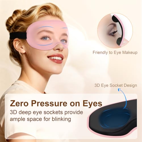 Detalle de Gritin 100% Blackout Sleep Eye Mask – Side Sleepers Friendly