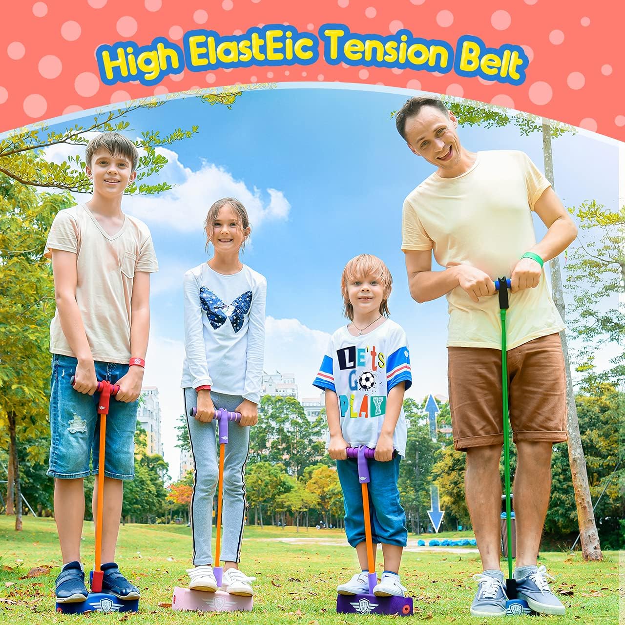 Thumbnail 5 de Toyzey foam pogo sticks for girls and boys aged 3–12 with built-in squeaking sound