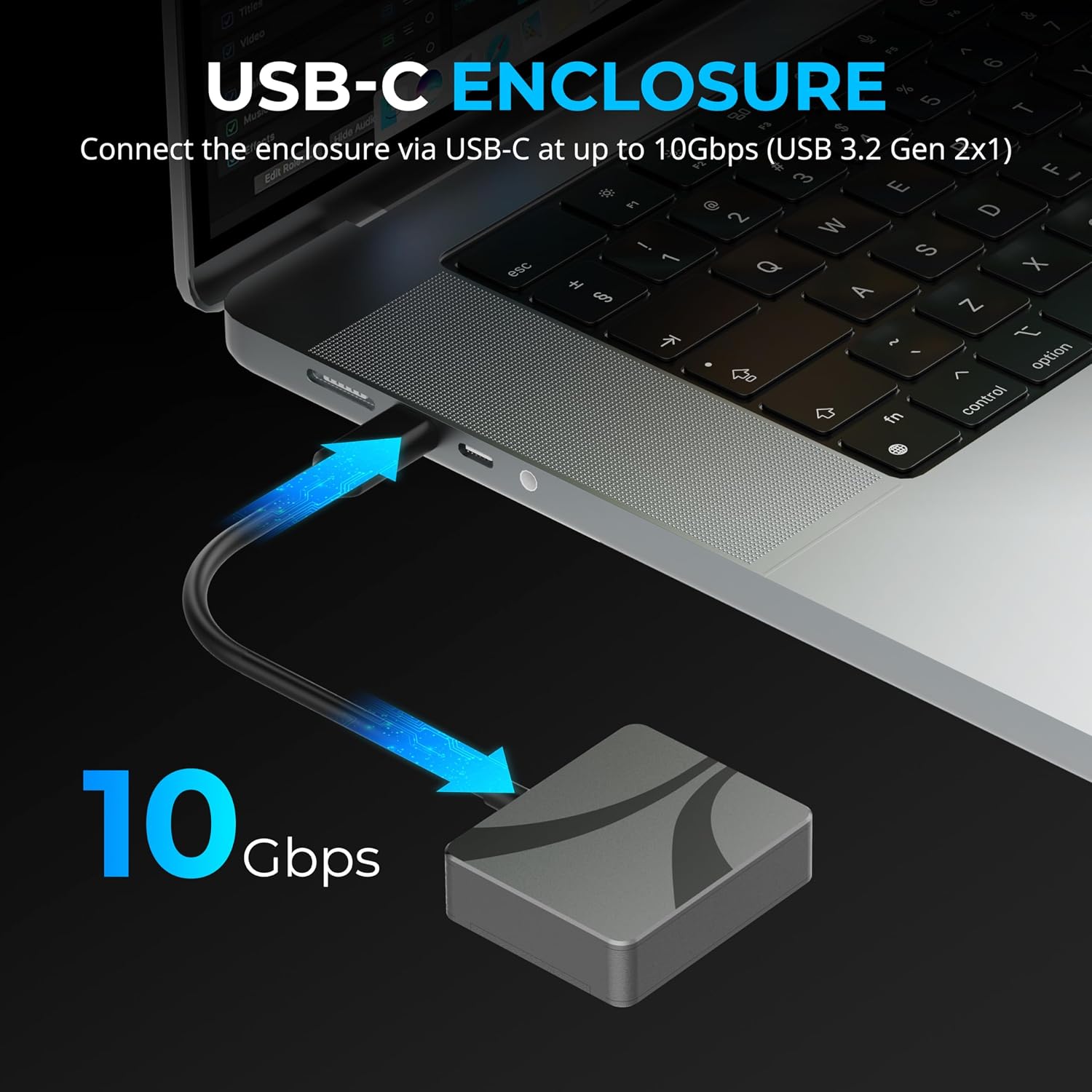 Detalle 2 de SABRENT EC-NE30 M.2 2230 SSD Enclosure 10Gbps