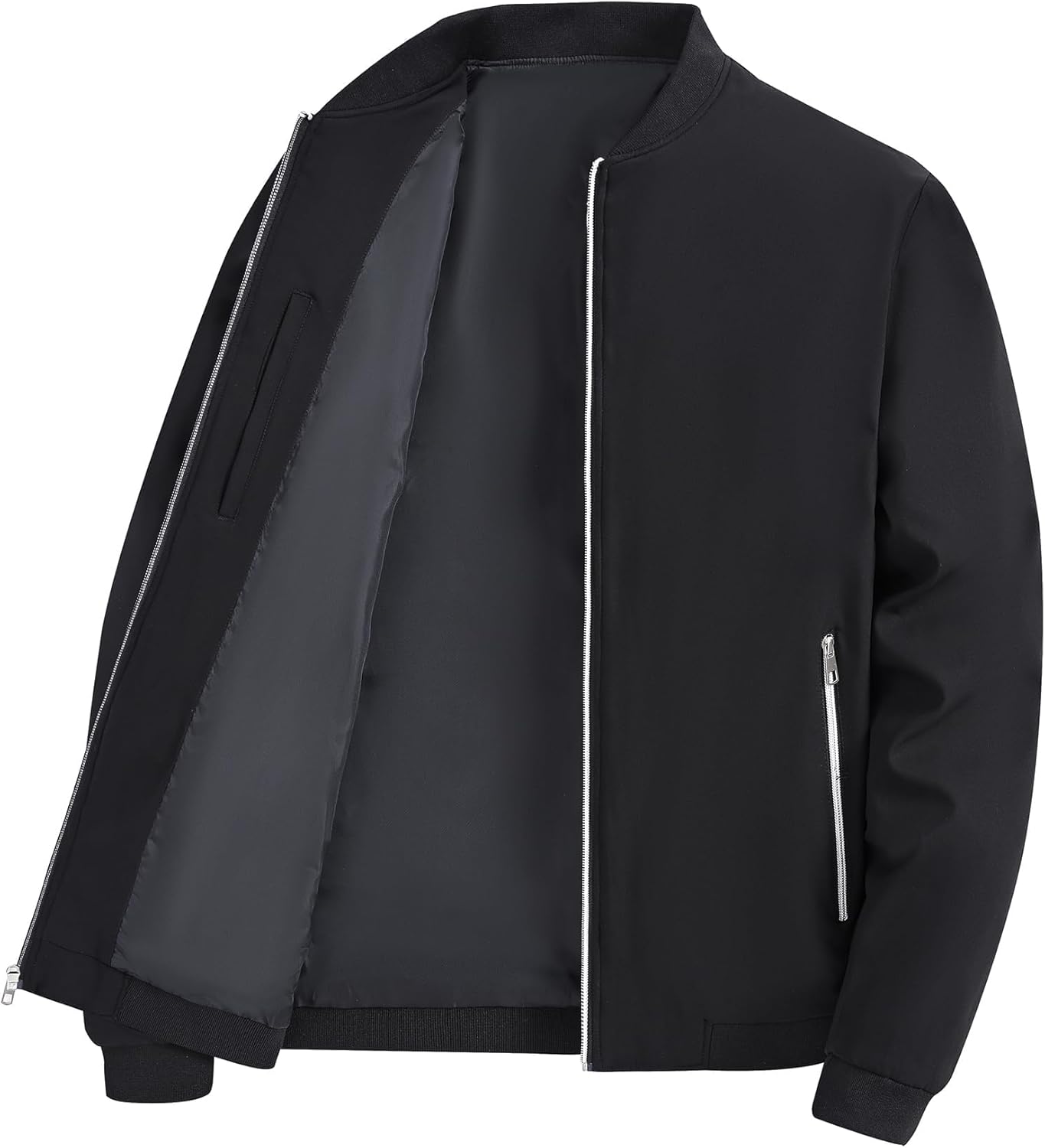 Thumbnail 6 de YuKaiChen Übergangsjacke Herren – Leichte Bomberjacke aus Softshell mit Reißverschlusstaschen