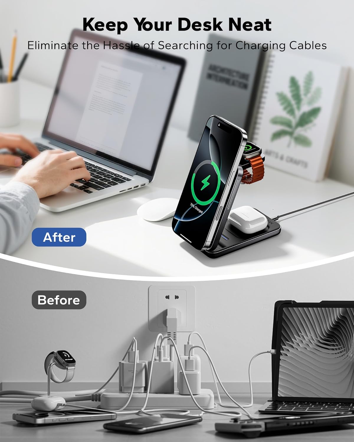 Thumbnail 5 de KPON Foldable 3in1 Charging Station for iPhone 17