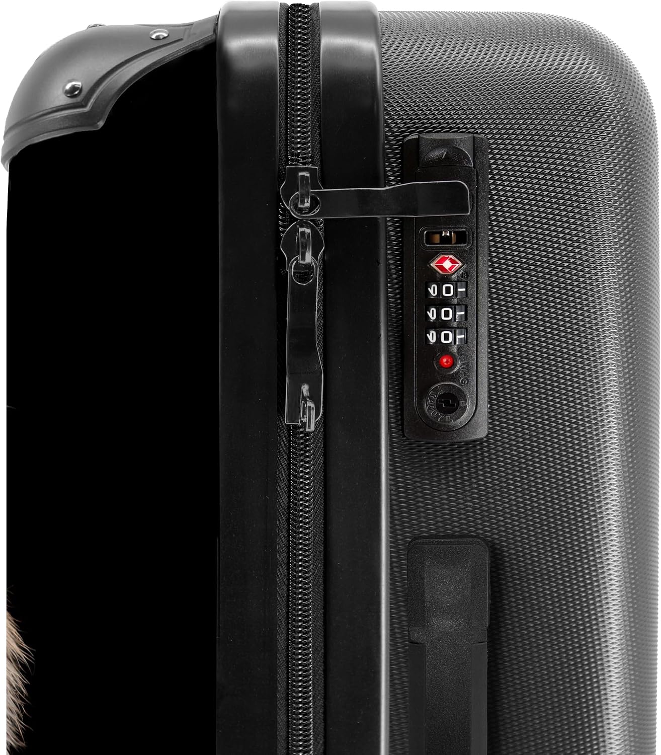 Detalle de NoBoringSuitcases.com Valigia grande trolley con serratura TSA, 67 cm e capacità fino a 72 L (Tigre - Arancione)