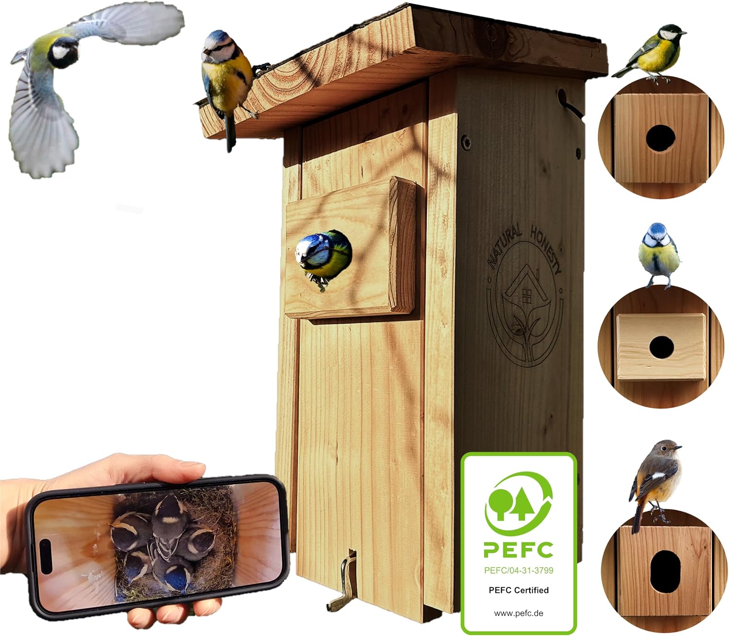Detalle de Hochwertiger Nistkasten inklusive Kamera