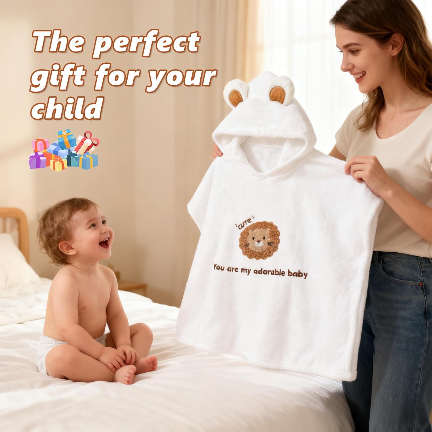 Thumbnail 6 de HAGOT poncho de bain pour enfant avec capuche (bébé 0-3 ans)