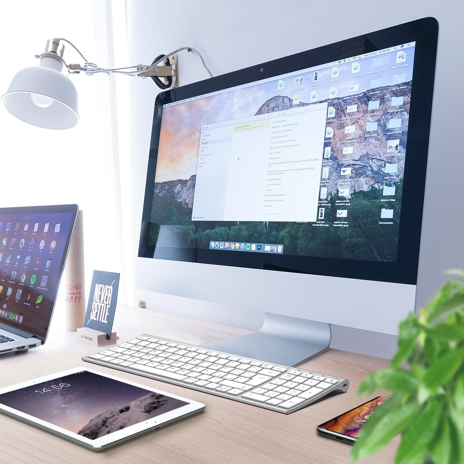 Thumbnail 6 de iClever Tastiera Bluetooth ricaricabile Multi-Dispositivo con BT 5.1 – Silver