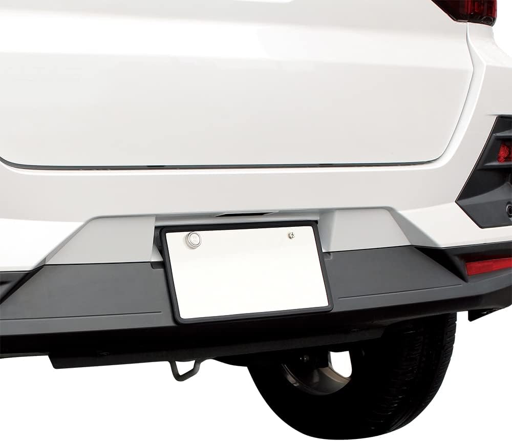 Detalle de 槌屋ヤック PF-389 シリコーン製ナンバーフレーム ブラック 2枚入り