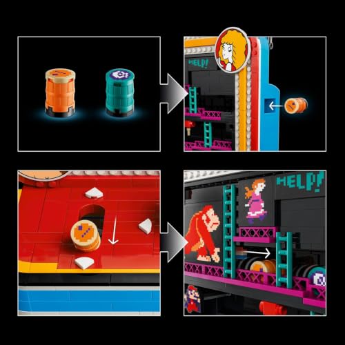 Thumbnail 4 de LEGO Super Mario Jeu d'arcade Donkey Kong 72051 – Authentiqe reproduction culte pour adultes
