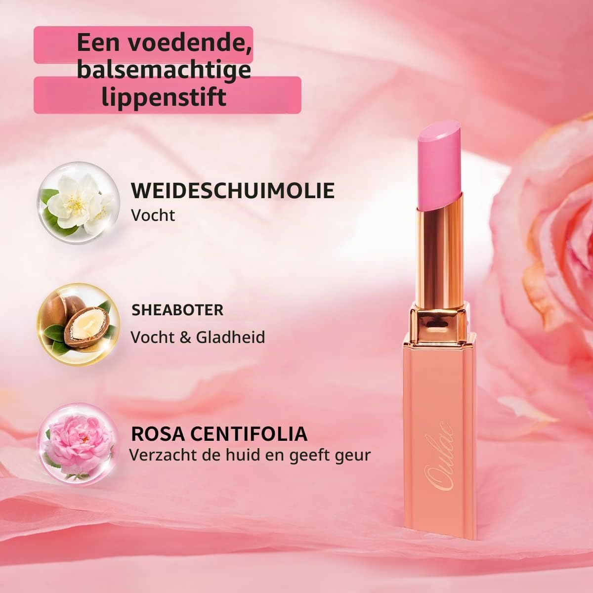 Thumbnail 5 de Oulac moistureshine-lipstick-07 lipstick, mauveroze crèmefinish, vegan