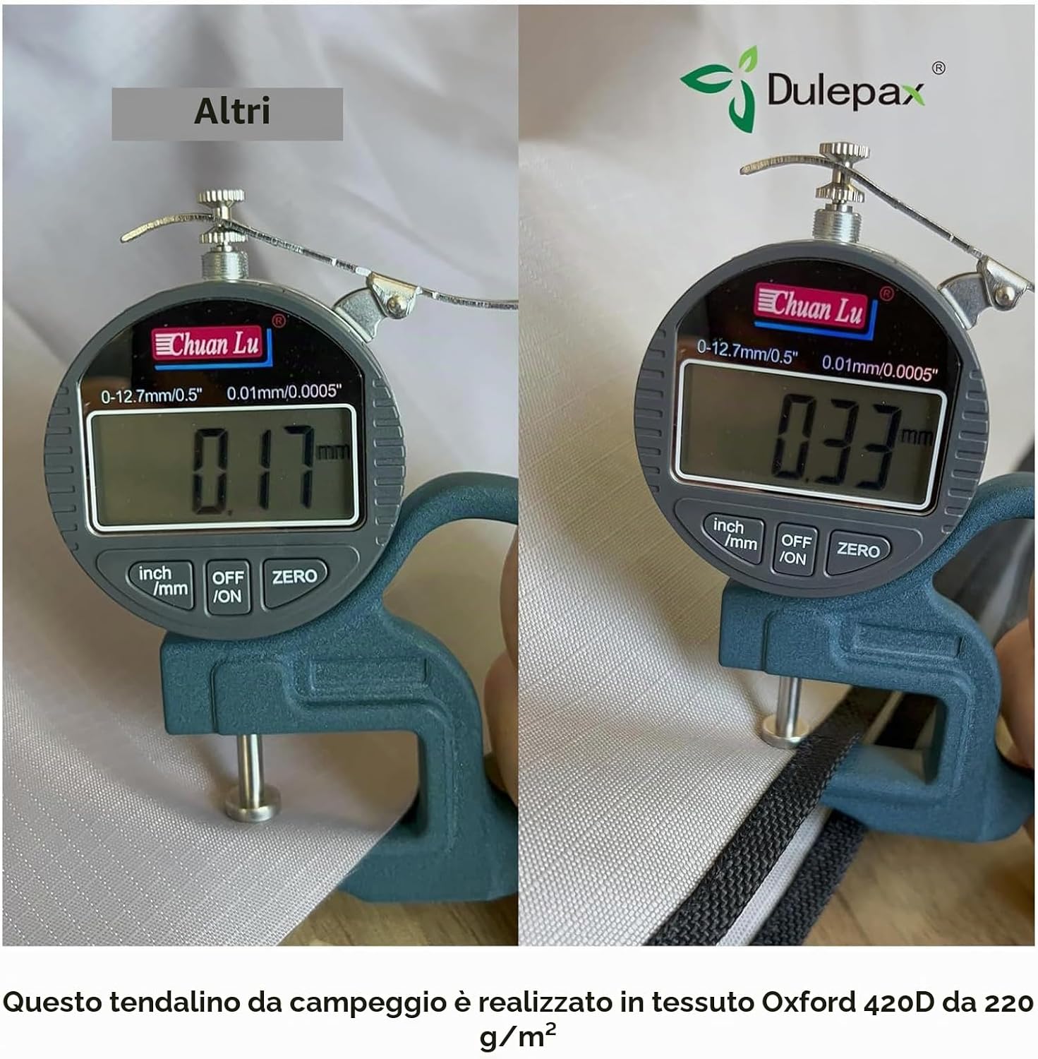 Thumbnail 2 de Dulepax Tenda da sole per roulotte 2,96 x 2,45 m: protezione UV e impermeabile con kit completo