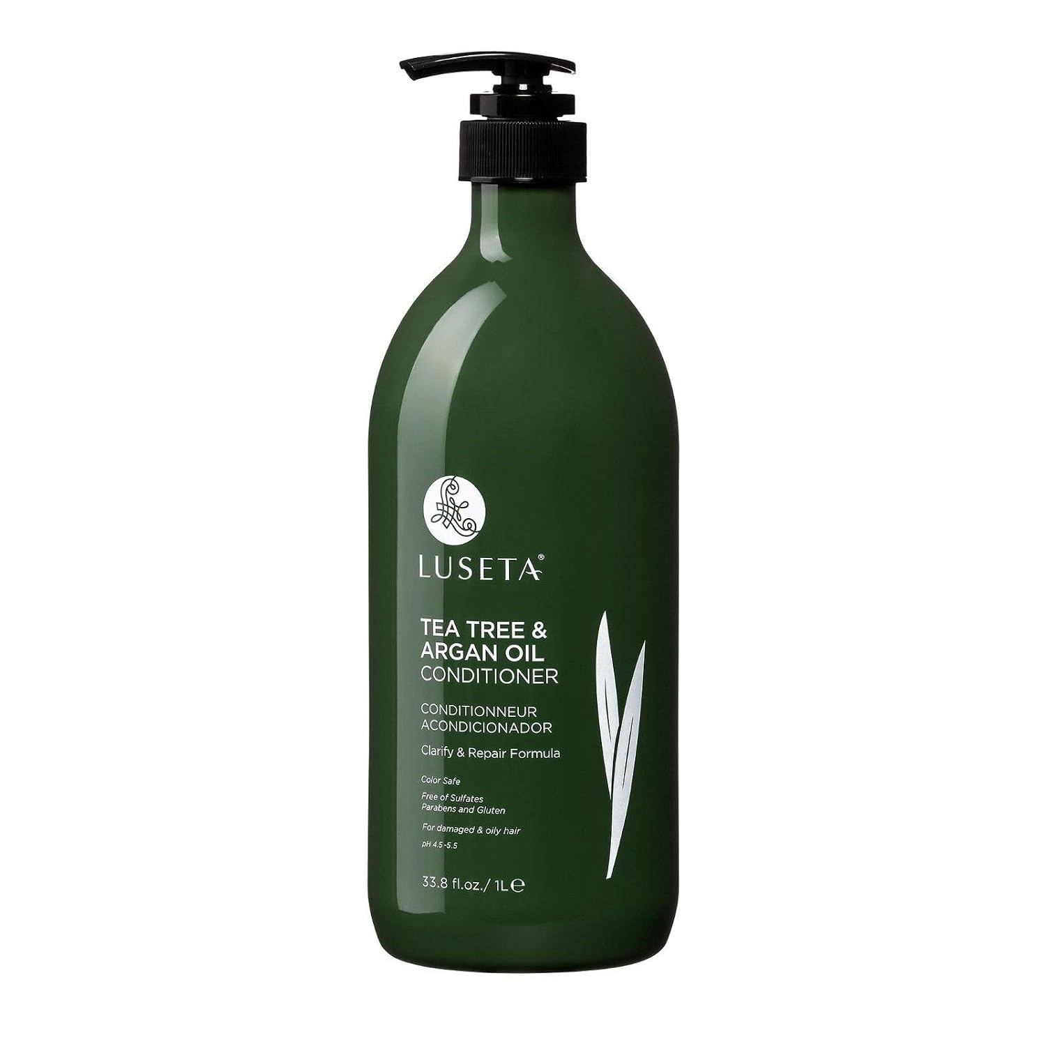 Detalle de Luseta Tea Tree Oil Shampoo and Conditioner Set, 2 x 33.8 oz, Sulfate-Free