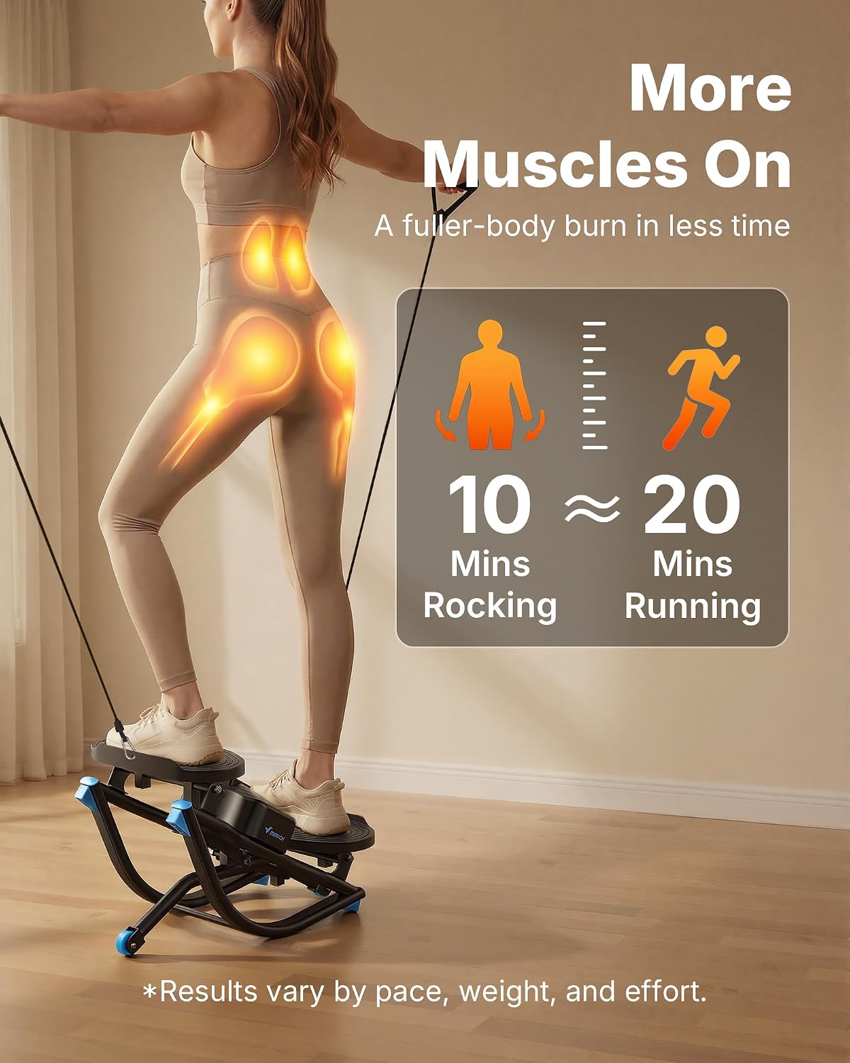 Detalle 2 de Merach Rocking Steppers for Exercise at Home