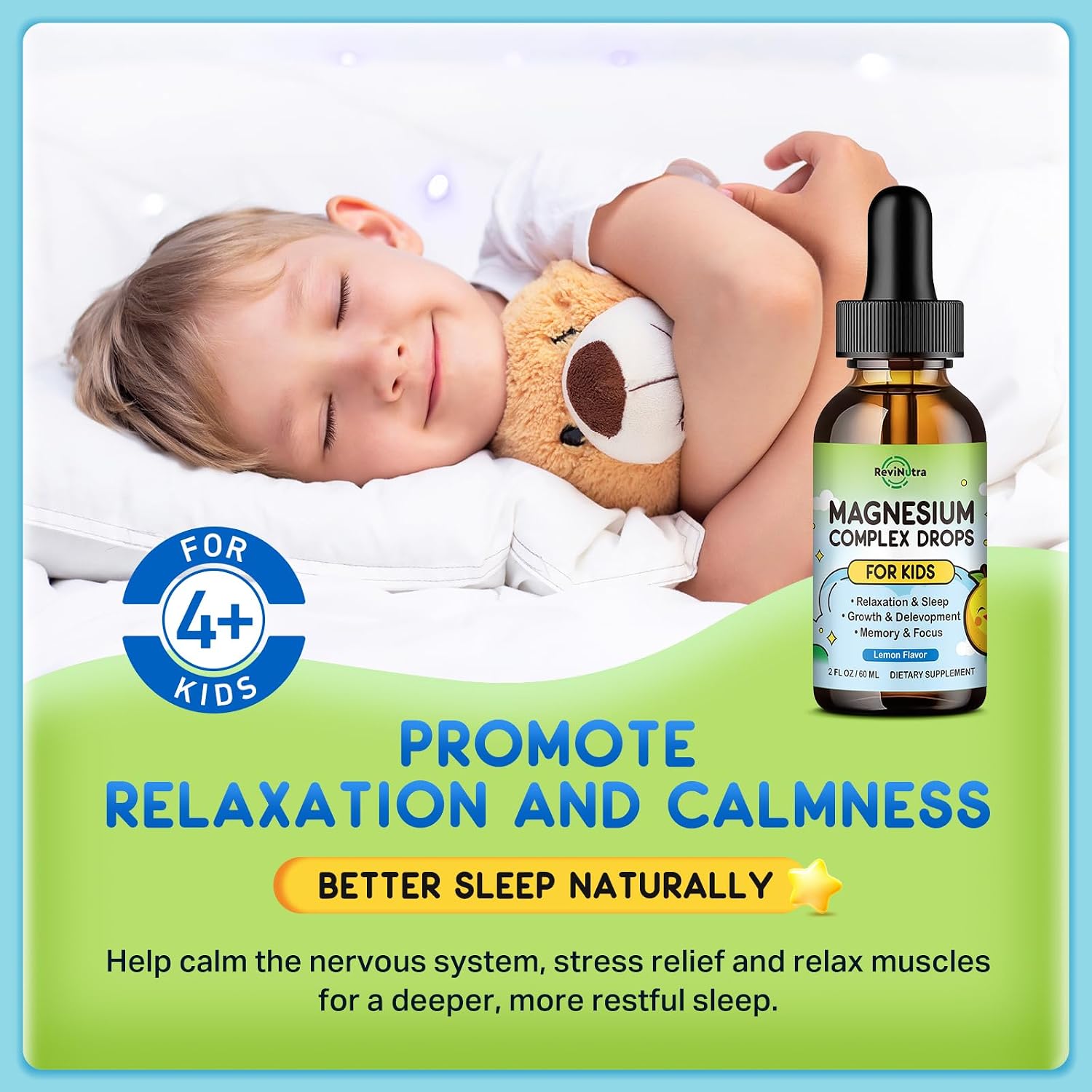 Thumbnail 2 de Kids Magnesium Liquid Drops, Lemon Flavor
