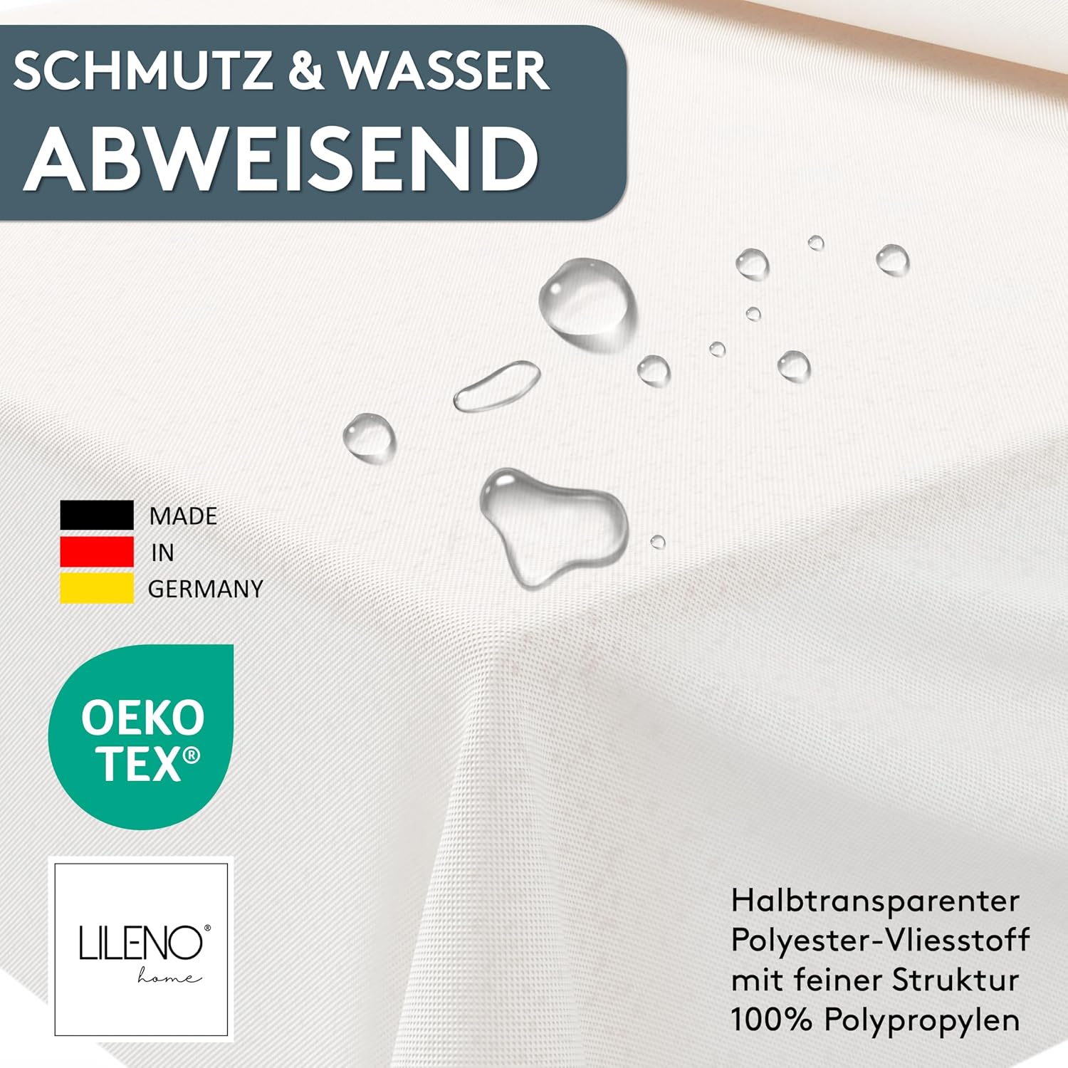 Detalle 1 de LILENO HOME Tischdeckenrolle 1,10 x 25 m