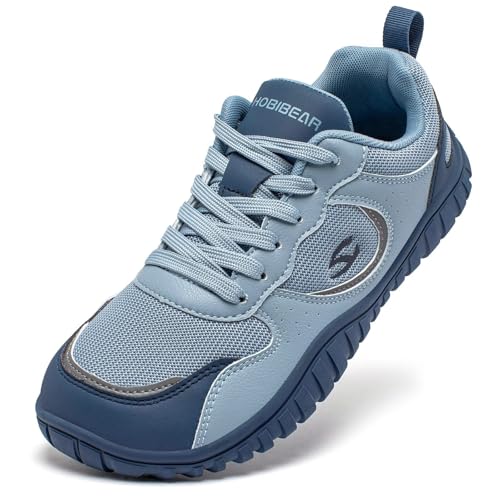 Detalle de HOBIBEAR Zapatos barefoot para mujer con caja de dedos ancha y suela flexible para senderos y gimnasio