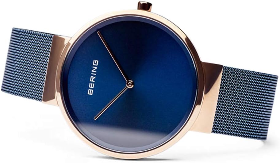 Thumbnail 3 de BERING 14539 Montre Quartz Unisexe 39 mm – Cadran et bracelet bleu, verre saphir, boîtier acier inoxydable