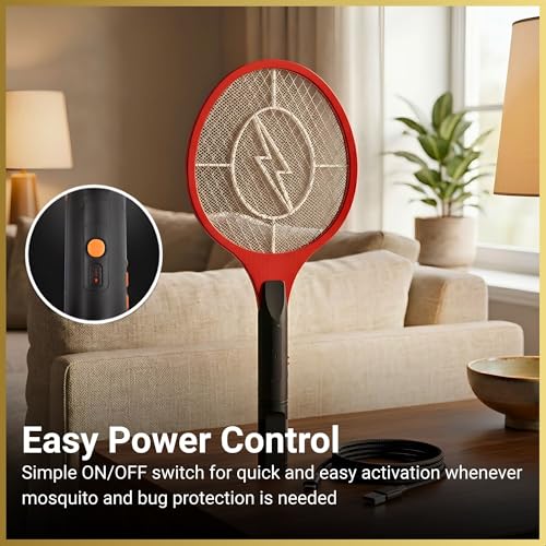 Thumbnail 5 de SHATCHI 49cm Electric Mosquito Swatter – USB Rechargeable Fly Zapper Racket