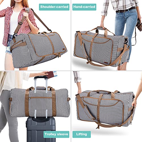 Thumbnail 3 de VS VOGSHOW Vogshow bolsa de viaje plegable grande impermeable 80L con compartimento para zapatos
