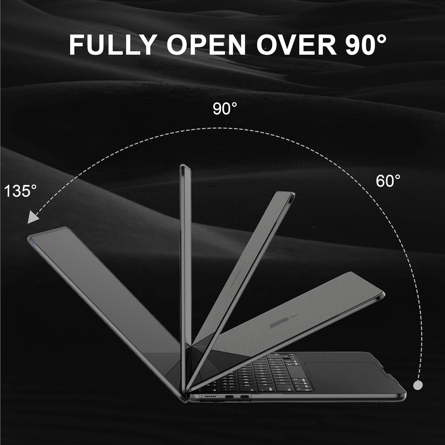 Thumbnail 5 de GPXIIZ Hülle kompatibel mit MacBook Air 13,6 Zoll 2022–2026 – ultradünne Hartschale im matten Space Grau