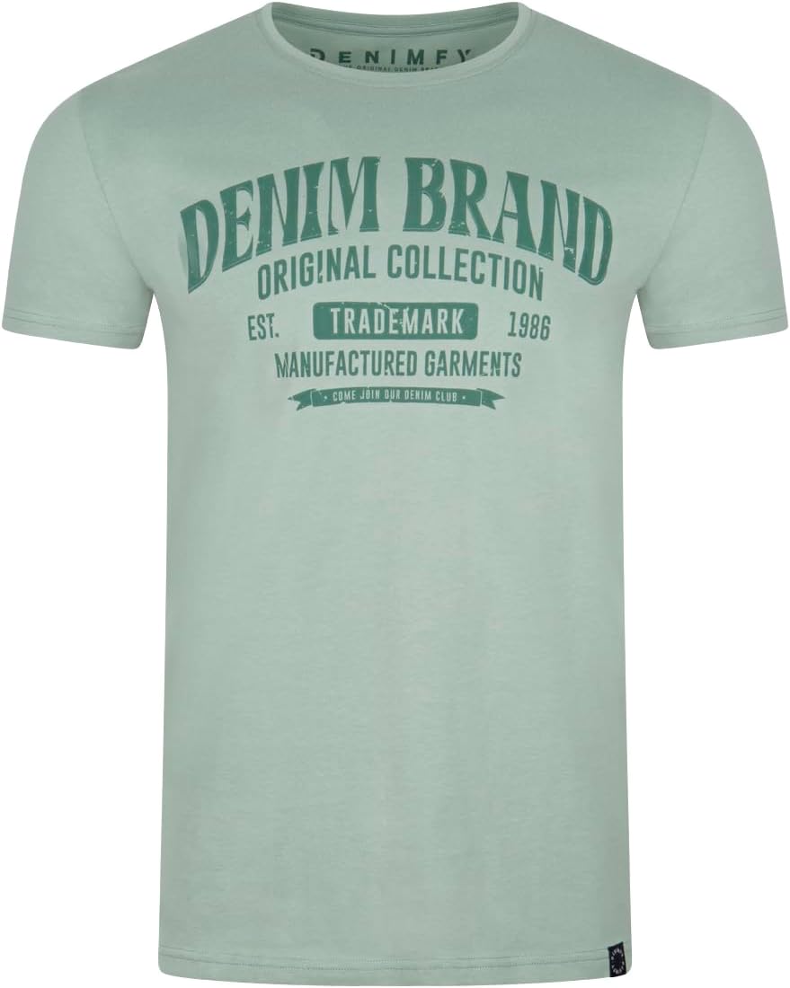 Thumbnail 5 de DENIMFY Herren Tshirt Regular Fit 4er-Set aus Baumwolle – Rundhals, Kurzarm, Farbmix