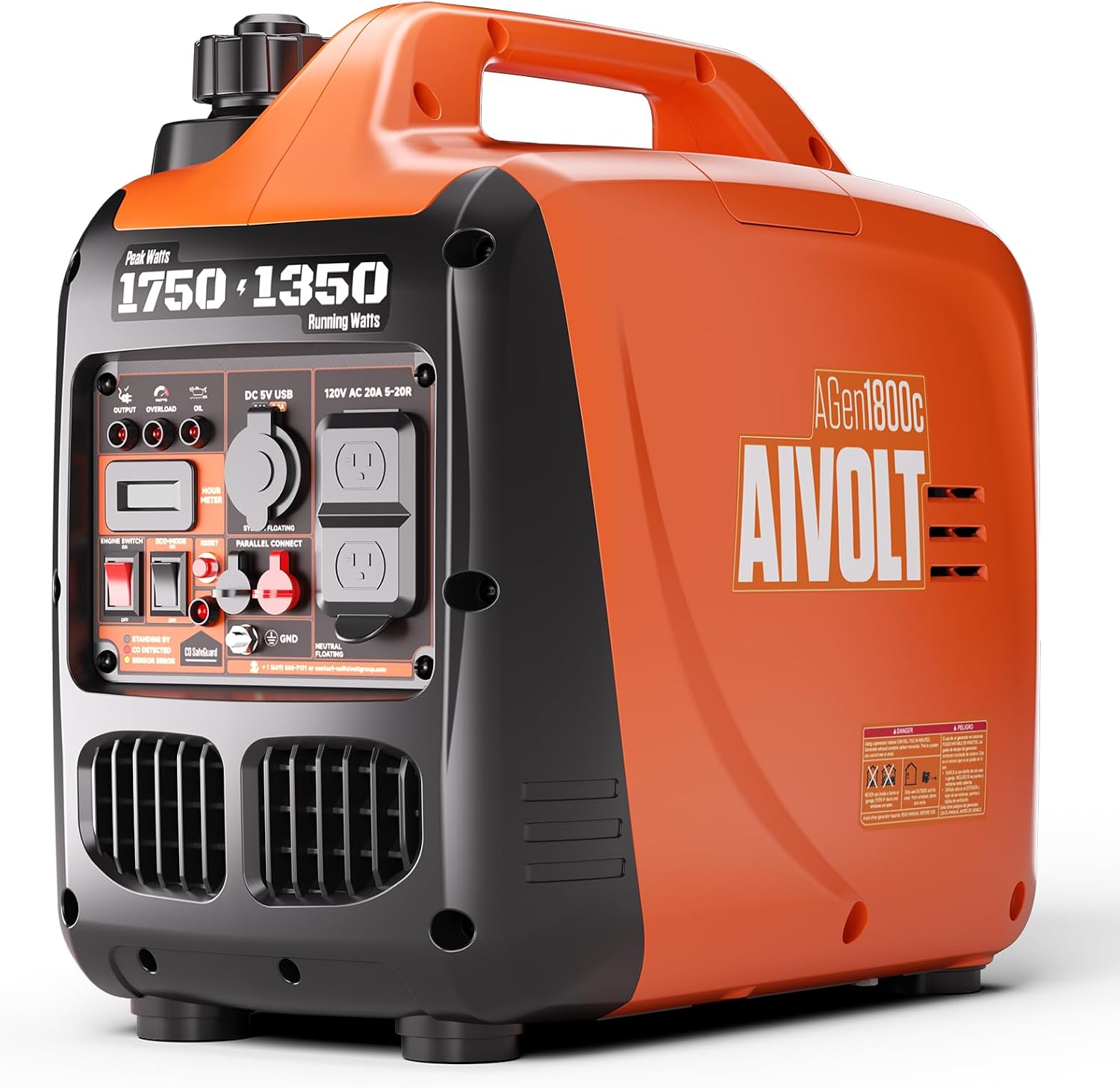 Detalle de AIVOLT inverter generator 1,750W